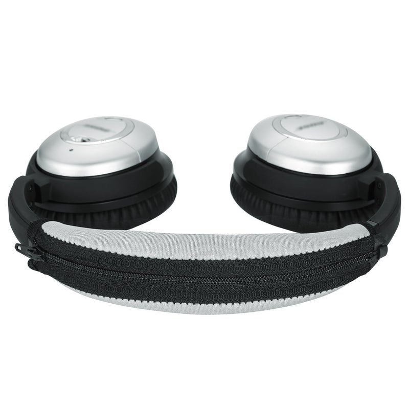 Jarmor QC15 QC2 Headband Cover, JARMOR Replacement Head Band Protector with Zipper [ Easy Installation ] for Bose QuietComfort 15, QuietComfort 2 Headphones (Gray) - Image 1
